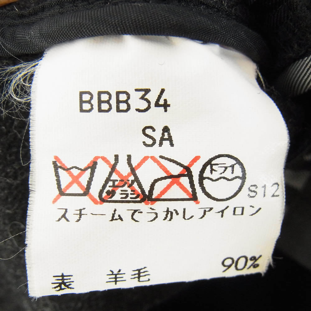 BURBERRY LONDON バーバリー ロンドン 三陽商会 日本製 ウールブレンド 裏地ノバチェック ジャケット ブラック系 サイズ表記無【中古】