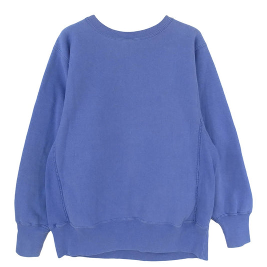 Champion チャンピオン REVERSE WEAVE 90s 刺繍タグリバースウィーブ トレーナー スウェット ブルー系 M【中古】