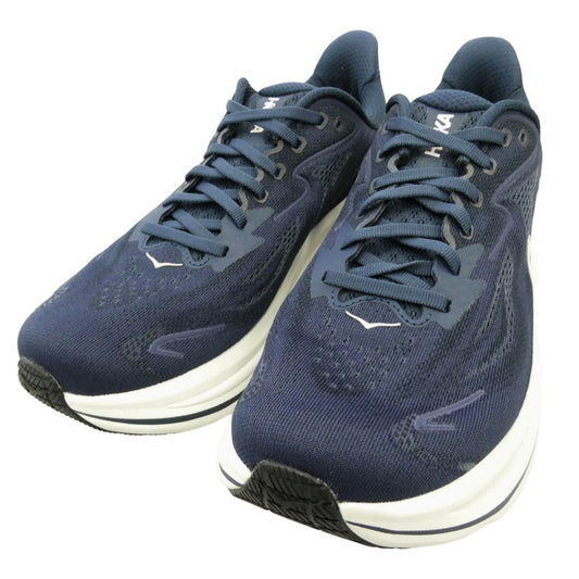 HOKA ONE ONE ホカ オネオネ 1162030 Clifton 10 NavyWhite クリフトン ネイビー ホワイト ランニングシューズ ローカットスニーカー ネイビー系 ホワイト系 25.5cm【中古】
