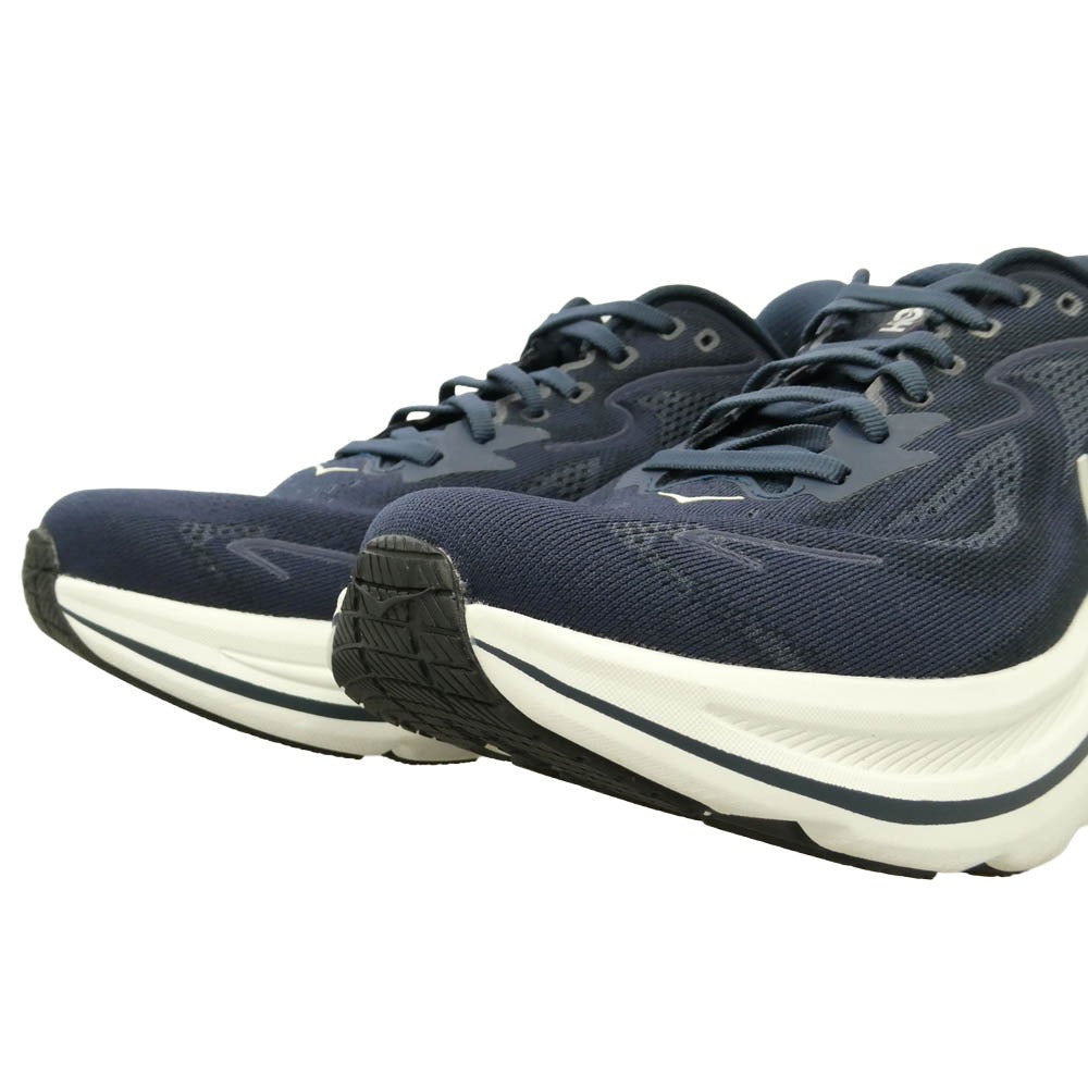 HOKA ONE ONE ホカ オネオネ 1162030 Clifton 10 NavyWhite クリフトン ネイビー ホワイト ランニングシューズ ローカットスニーカー ネイビー系 ホワイト系 25.5cm【中古】