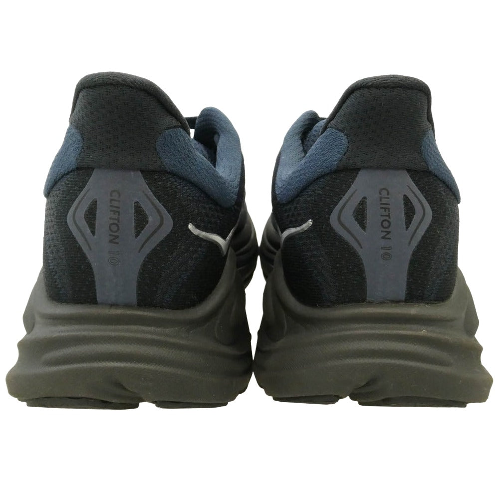 HOKA ONE ONE ホカ オネオネ 1162030 Clifton 10 Varsity Navy Black クリフトン バーシティネイビー ブラック ランニングシューズ ローカットスニーカー ダークネイビー系 ブラック系 25.5cm【中古】