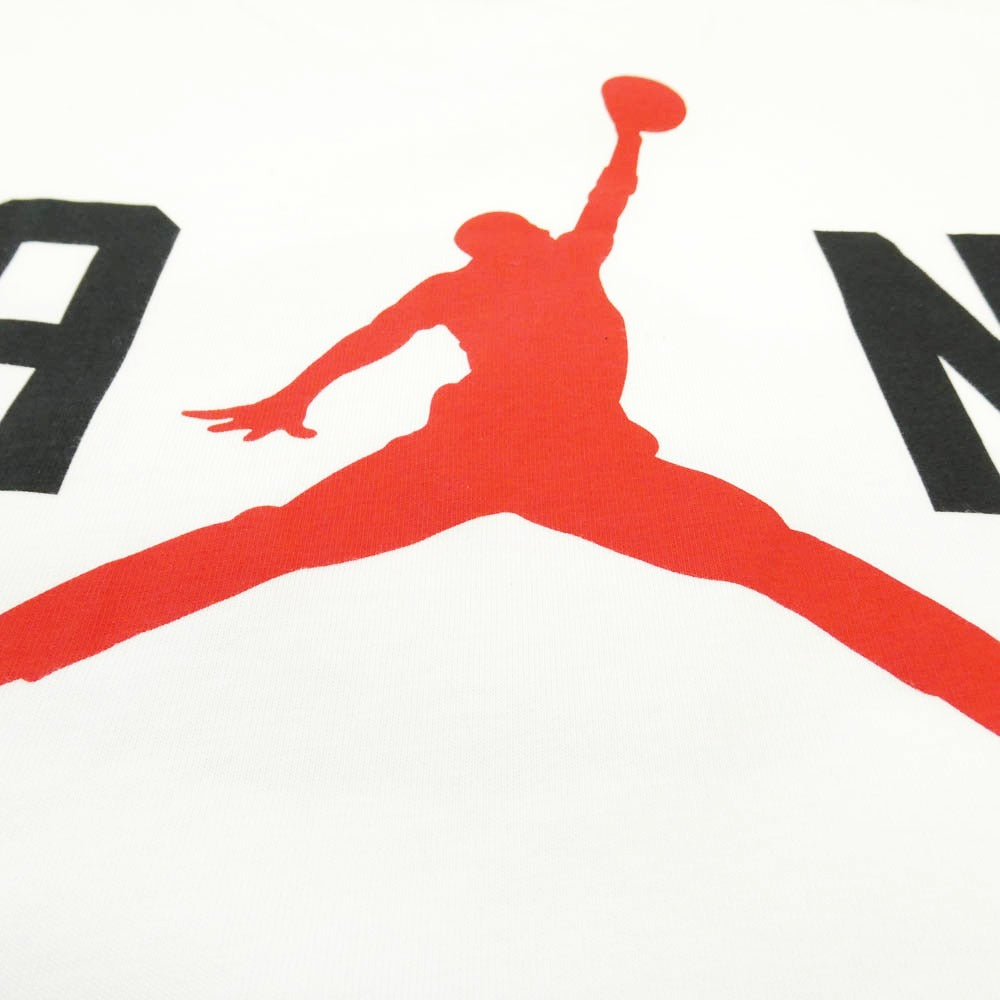 SAINT MICHAEL セントマイケル NIKE ナイキ 26SS FV4716-100 × NIKE JORDAN BRAND ナイキ ジョーダン ブランド MJ SS TEE ロゴ プリント Tシャツ 半袖 カットソー ホワイト系 M【美品】【中古】