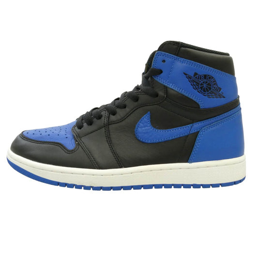 NIKE ナイキ 555088-007 Air Jordan 1 Retro High OG Royal AJ1 エアジョーダン1 レトロ ハイ ハイカット スニーカー ブラック系 ブルー系 28cm【美品】【中古】