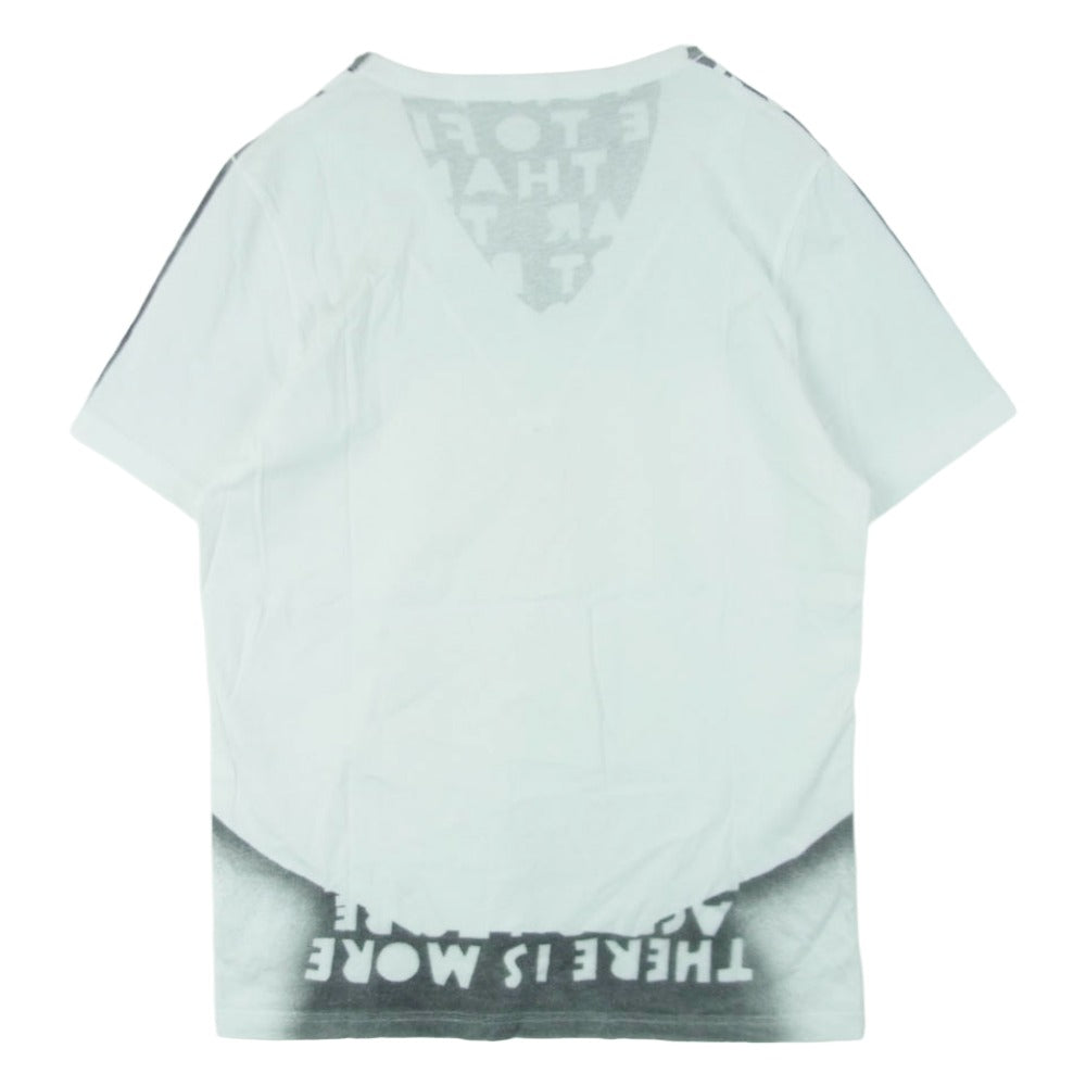 MAISON MARGIELA メゾンマルジェラ 14AW S30GC9987 AIDS Charity Tee 半袖 Vネック エイズ Tシャツ トルコ製 ホワイト系 グレー系 M【中古】