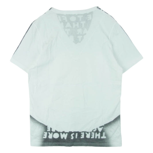 MAISON MARGIELA メゾンマルジェラ 14AW S30GC9987 AIDS Charity Tee 半袖 Vネック エイズ Tシャツ トルコ製 ホワイト系 グレー系 M【中古】