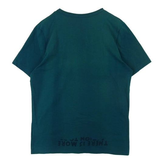 MAISON MARGIELA メゾンマルジェラ 13AW S30GC9989 AIDS Charity Tee 半袖 Vネック エイズ Tシャツ グリーン系 ブルー系 L【中古】