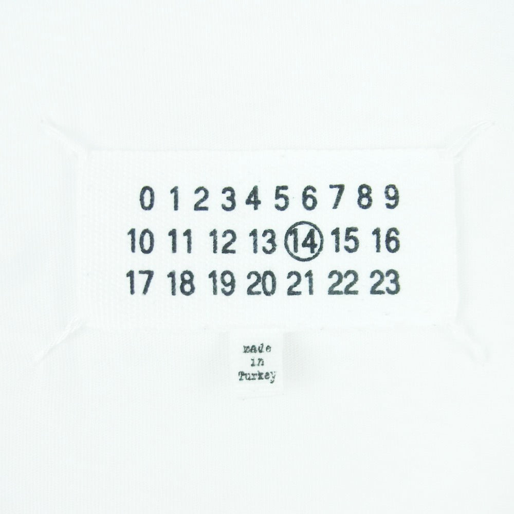 MAISON MARGIELA メゾンマルジェラ 18AW S50GC0515 四つタグ 14ライン STEREOTYPE ステレオタイプ 半袖 Tシャツ カットソー ホワイト系 50【中古】