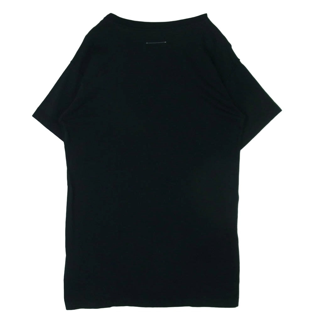 MAISON MARGIELA メゾンマルジェラ 17SS S32CT0878 MM6 PRINTED OVERSIZE DRESS エムエムシックス プリント オーバーサイズ Tシャツ ワンピース ブラック系 M【中古】