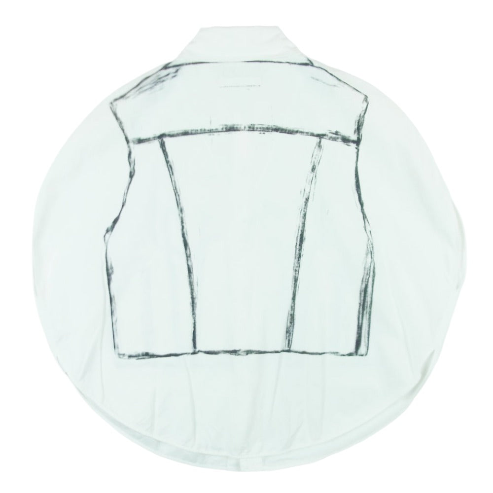 MAISON MARGIELA メゾンマルジェラ 19SS S32DL0212 MM6 エムエムシックス 転写 トロンプルイユ サークル ベスト ノースリーブ カットソー ホワイト系 UNI【中古】