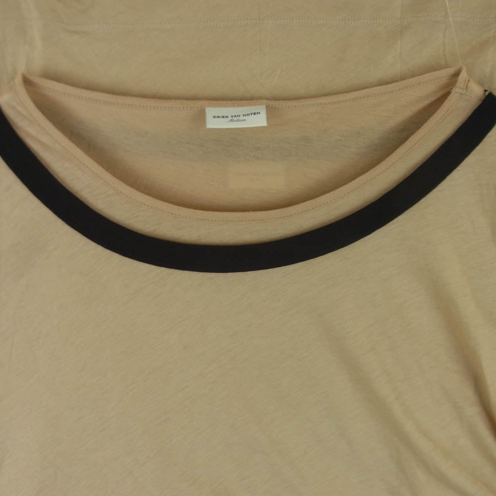 DRIES VAN NOTEN ドリスヴァンノッテン セットゥユイットゥ レイヤード 半袖 カットソー Tシャツ ベージュ系 M【中古】