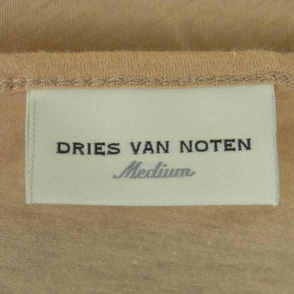 DRIES VAN NOTEN ドリスヴァンノッテン セットゥユイットゥ レイヤード 半袖 カットソー Tシャツ ベージュ系 M【中古】