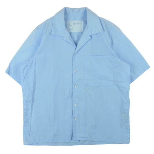CAMIEL FORTGENS カミエルフォートへンス 22SS SS SCHOOL SHIRT スクール 半袖 シャツ ライトブルー系 M【中古】