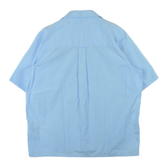 CAMIEL FORTGENS カミエルフォートへンス 22SS SS SCHOOL SHIRT スクール 半袖 シャツ ライトブルー系 M【中古】