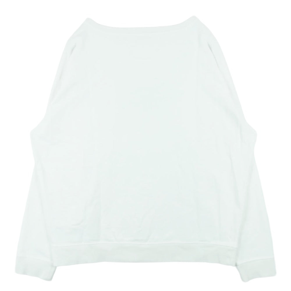 MAISON MARGIELA メゾンマルジェラ 21SS S50GU0088 四つタグ 10ライン カレンダーロゴ クルーネック スウェット トレーナー オフホワイト系 44【中古】