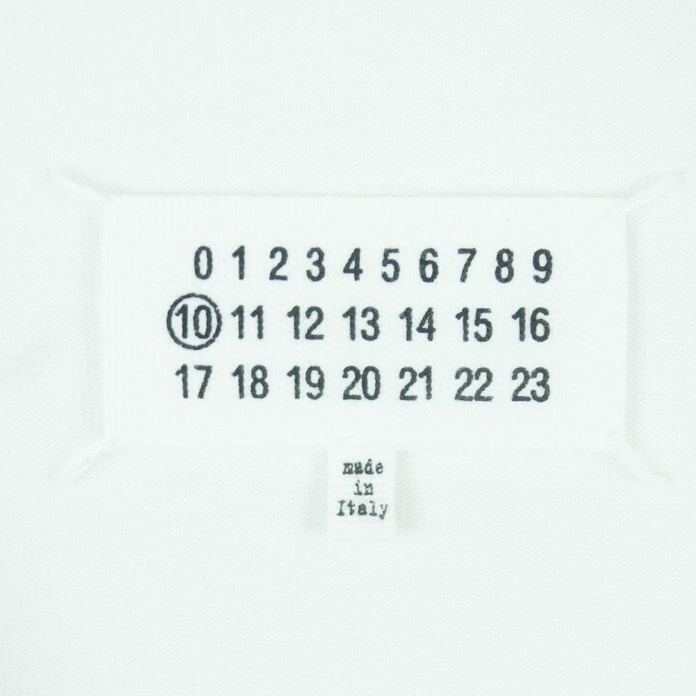 MAISON MARGIELA メゾンマルジェラ 21SS S50GU0088 四つタグ 10ライン カレンダーロゴ クルーネック スウェット トレーナー オフホワイト系 44【中古】