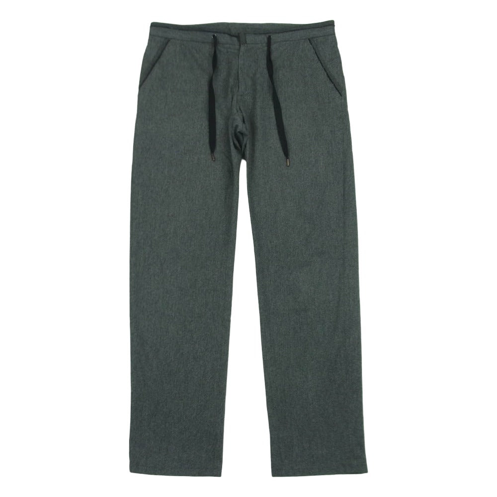 MAISON MARGIELA メゾンマルジェラ 15AW S30KA0411 四つタグ 14ライン ドローコード イージー スラックス パンツ グレー系 48【中古】