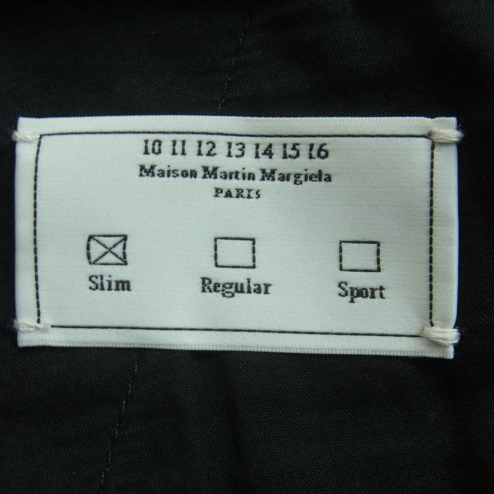 MAISON MARGIELA メゾンマルジェラ 15AW S30KA0411 四つタグ 14ライン ドローコード イージー スラックス パンツ グレー系 48【中古】