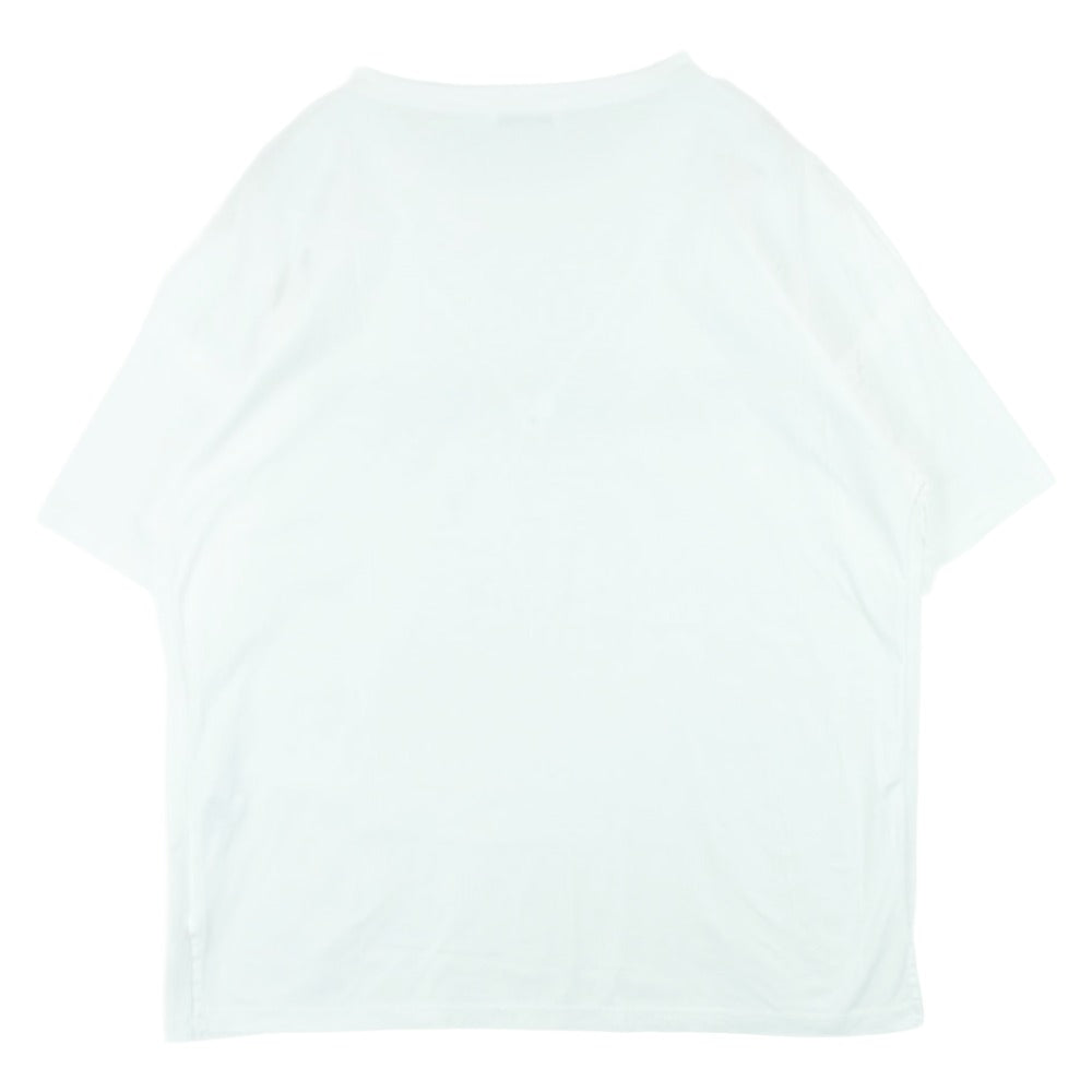 JIL SANDER ジルサンダー 19SS JSUO705060 ロゴプリント オーバーサイズ クルーネック 半袖 Tシャツ カットソー ホワイト系 L【中古】