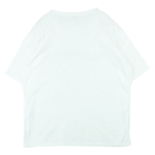 JIL SANDER ジルサンダー 19SS JSUO705060 ロゴプリント オーバーサイズ クルーネック 半袖 Tシャツ カットソー ホワイト系 L【中古】
