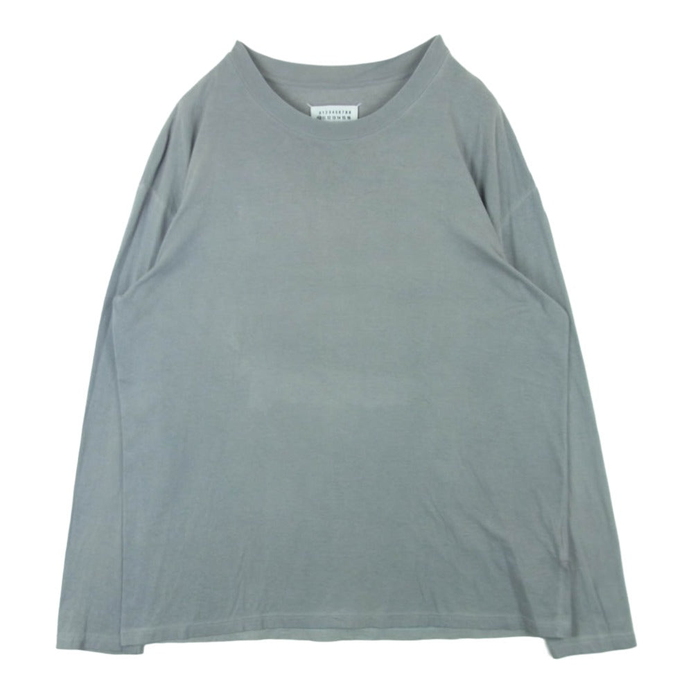 MAISON MARGIELA メゾンマルジェラ 20AW S50GC0627 四つタグ 10ライン ガーメントダイ加工 製品染め 長袖 ロングスリーブ Tシャツ カットソー グレー系 48【中古】