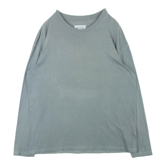 MAISON MARGIELA メゾンマルジェラ 20AW S50GC0627 四つタグ 10ライン ガーメントダイ加工 製品染め 長袖 ロングスリーブ Tシャツ カットソー グレー系 48【中古】
