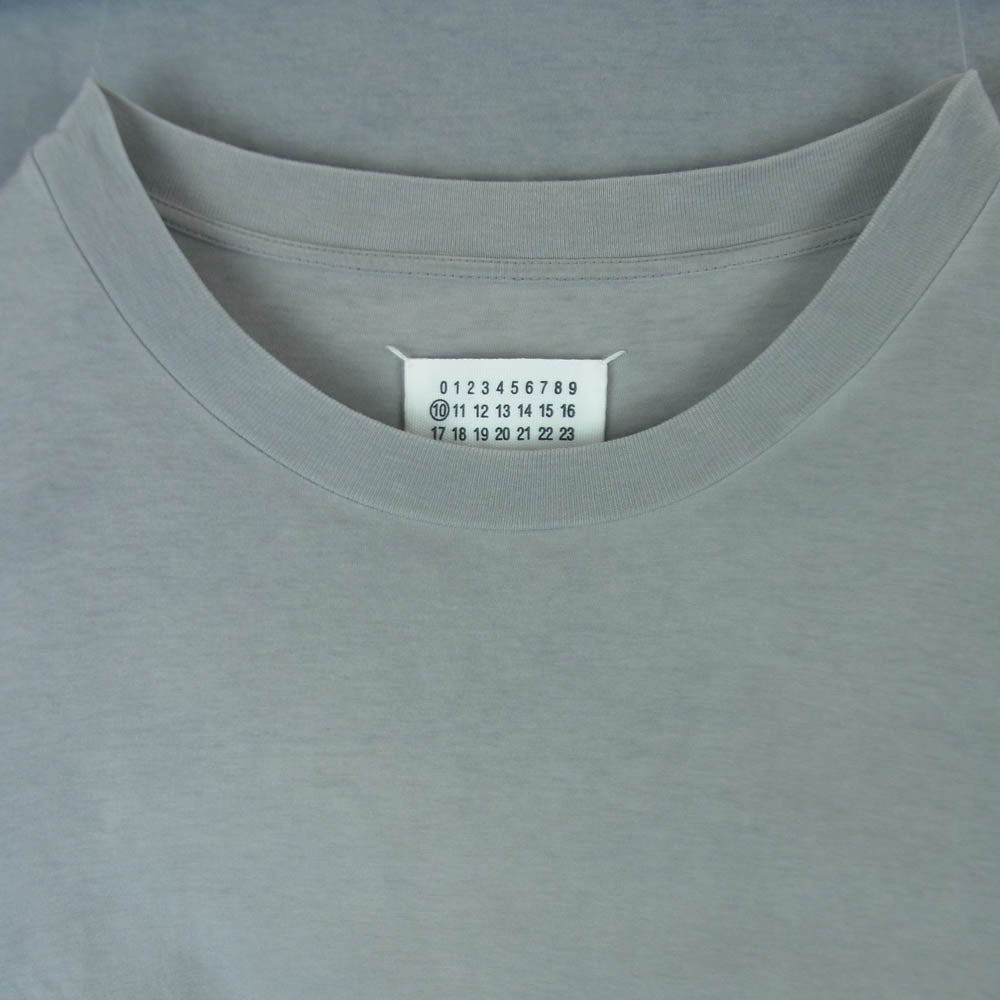 MAISON MARGIELA メゾンマルジェラ 20AW S50GC0627 四つタグ 10ライン ガーメントダイ加工 製品染め 長袖 ロングスリーブ Tシャツ カットソー グレー系 48【中古】