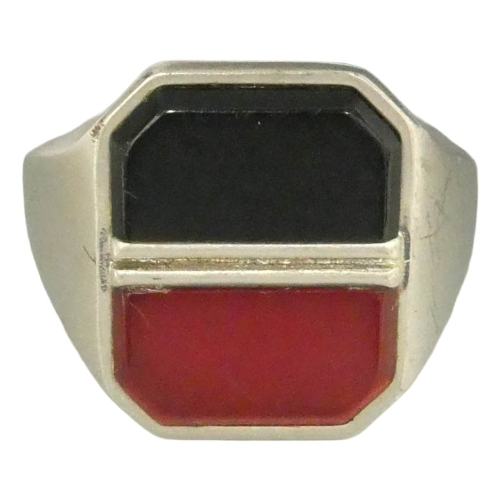 MAISON MARGIELA メゾンマルジェラ SIGNET RING ツートーン シグネット リング シルバー系 19号【中古】