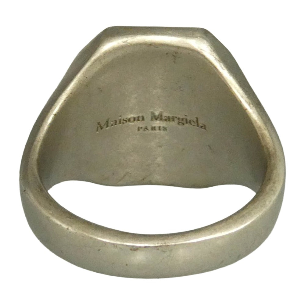 MAISON MARGIELA メゾンマルジェラ SIGNET RING ツートーン シグネット リング シルバー系 19号【中古】