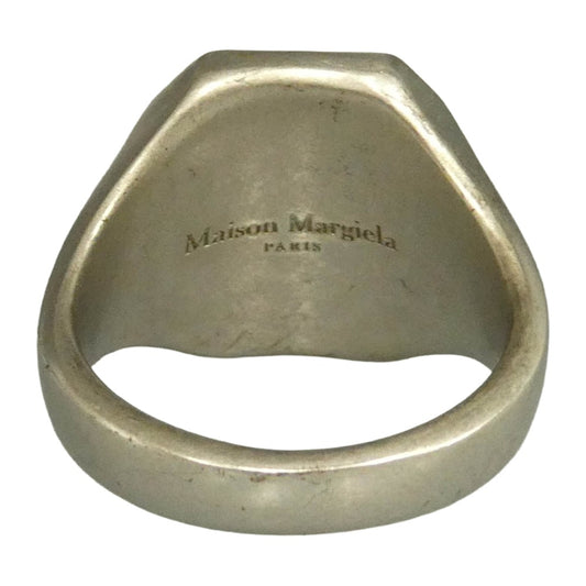 MAISON MARGIELA メゾンマルジェラ SIGNET RING ツートーン シグネット リング シルバー系 19号【中古】