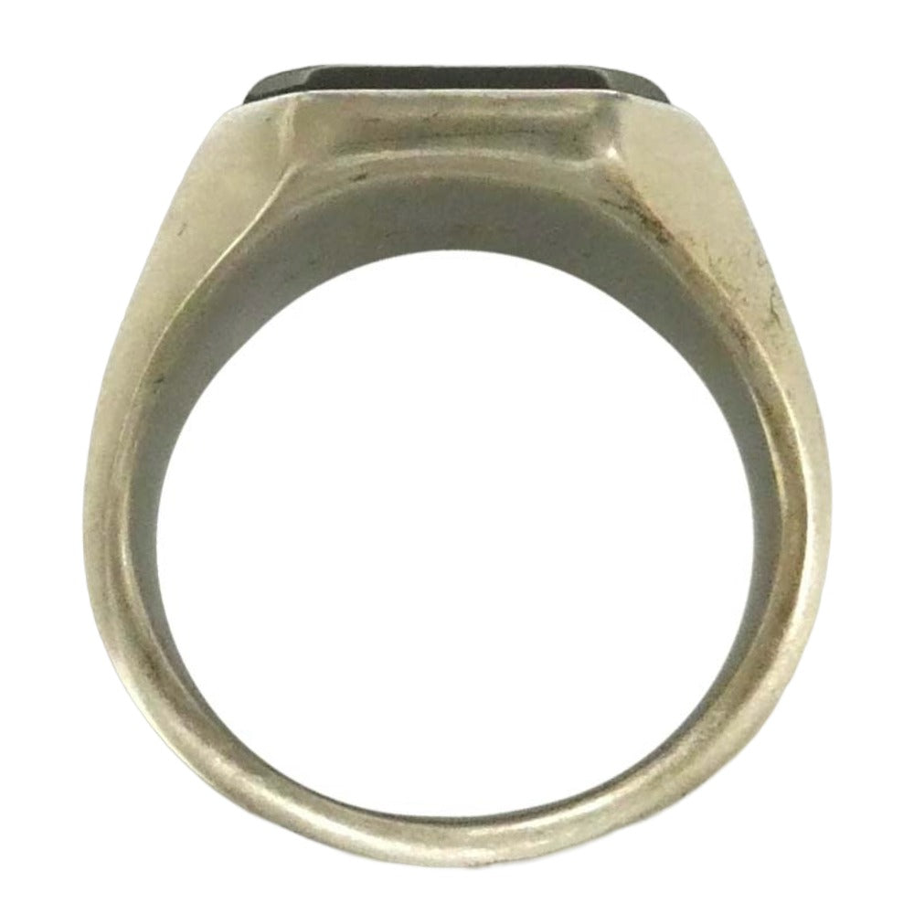 MAISON MARGIELA メゾンマルジェラ SIGNET RING ツートーン シグネット リング シルバー系 19号【中古】