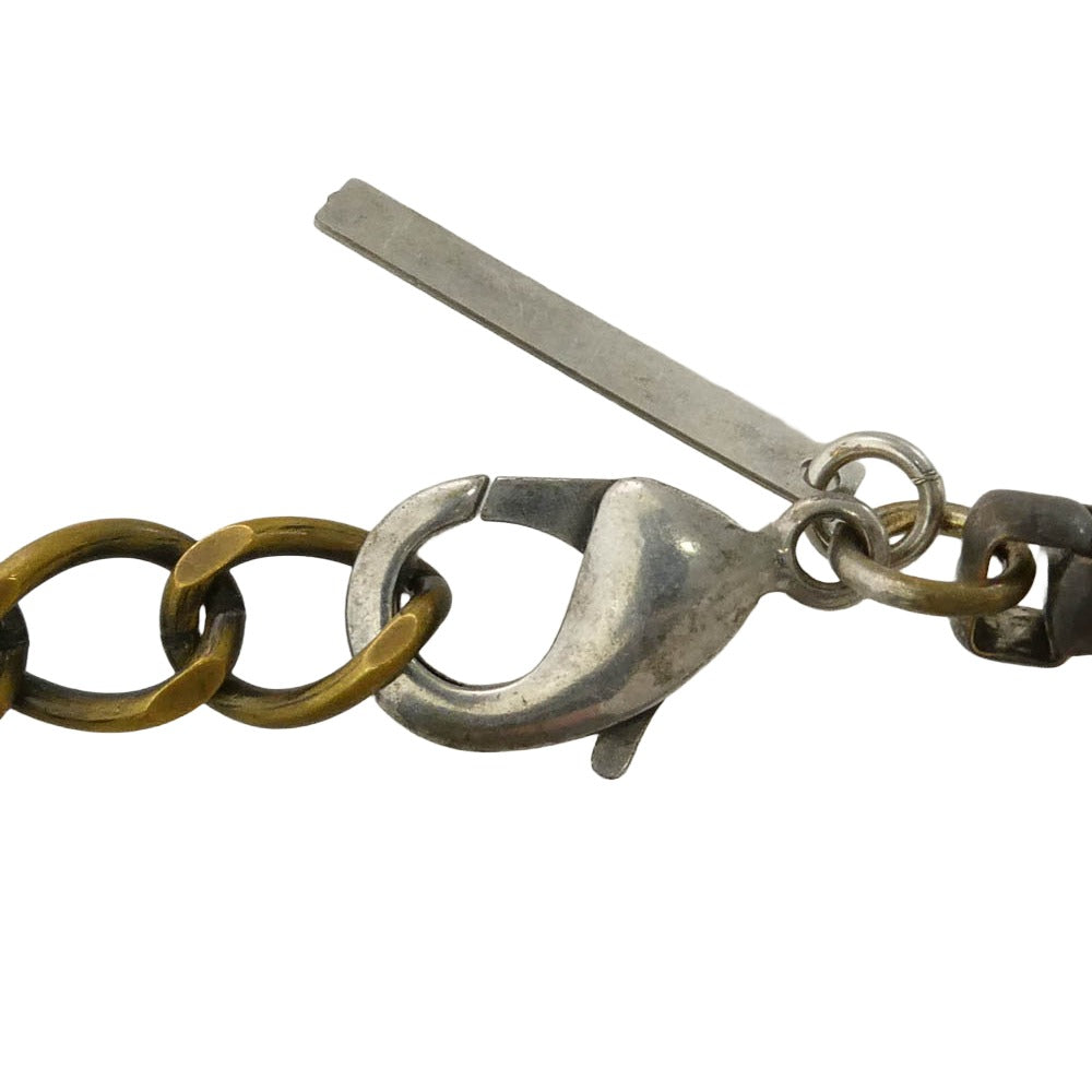 DRIES VAN NOTEN ドリスヴァンノッテン 24SS 241-028215-061-974 ECO BRASS CONTRAST NECKLACE ダブルカラー ショート ネックレス シルバー系 ゴールド系【中古】