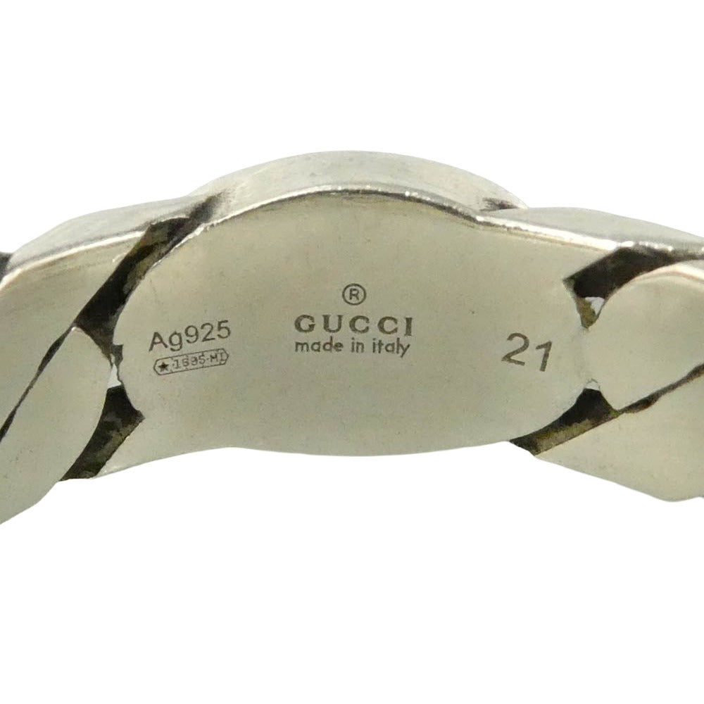 GUCCI グッチ インターロッキングG リング シルバー系 約19号【中古】