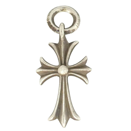CHROME HEARTS クロムハーツ（原本無） TINY CH CROSS タイニーCHクロス チャーム ペンダントトップ シルバー系【中古】
