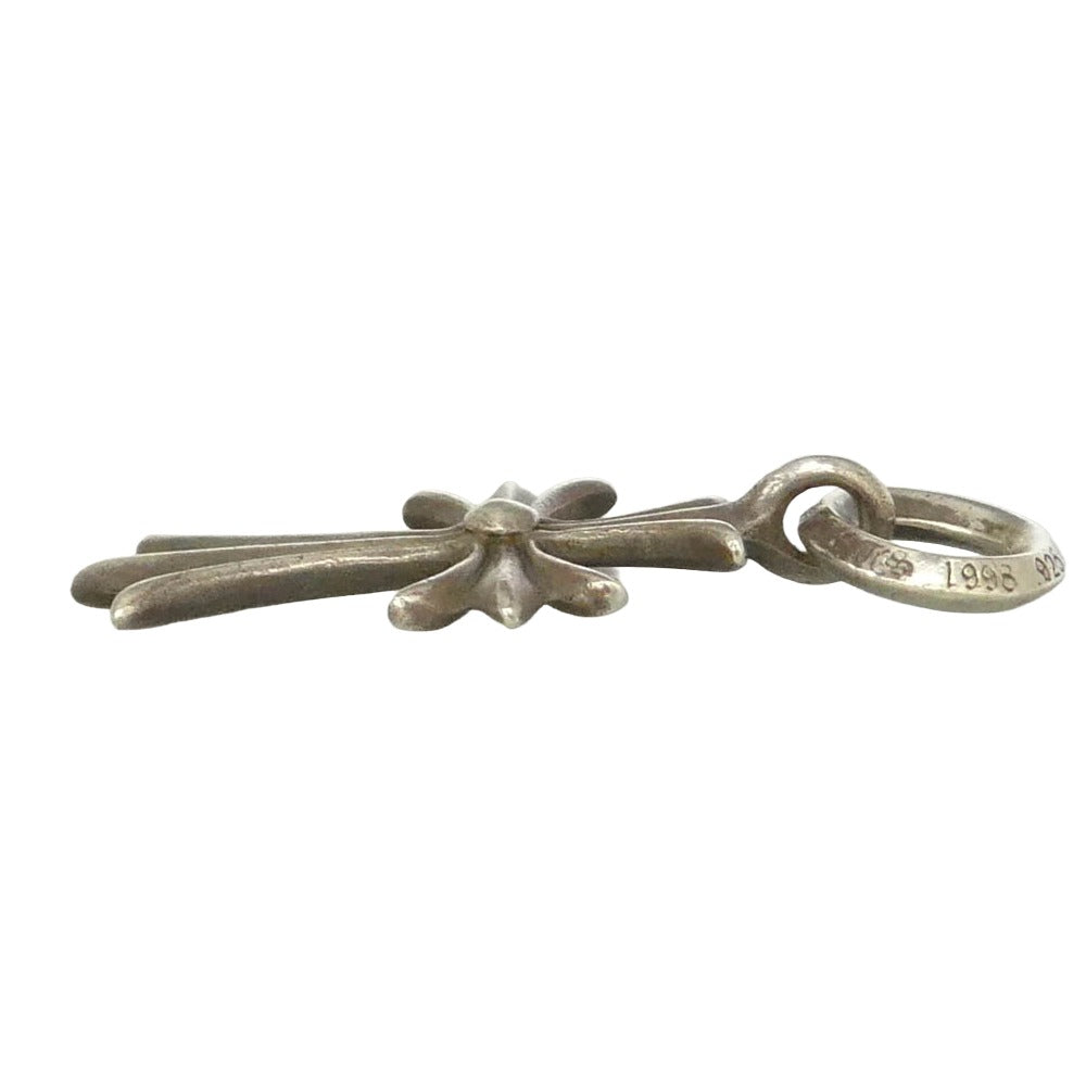 CHROME HEARTS クロムハーツ（原本無） TINY CH CROSS タイニーCHクロス チャーム ペンダントトップ シルバー系【中古】