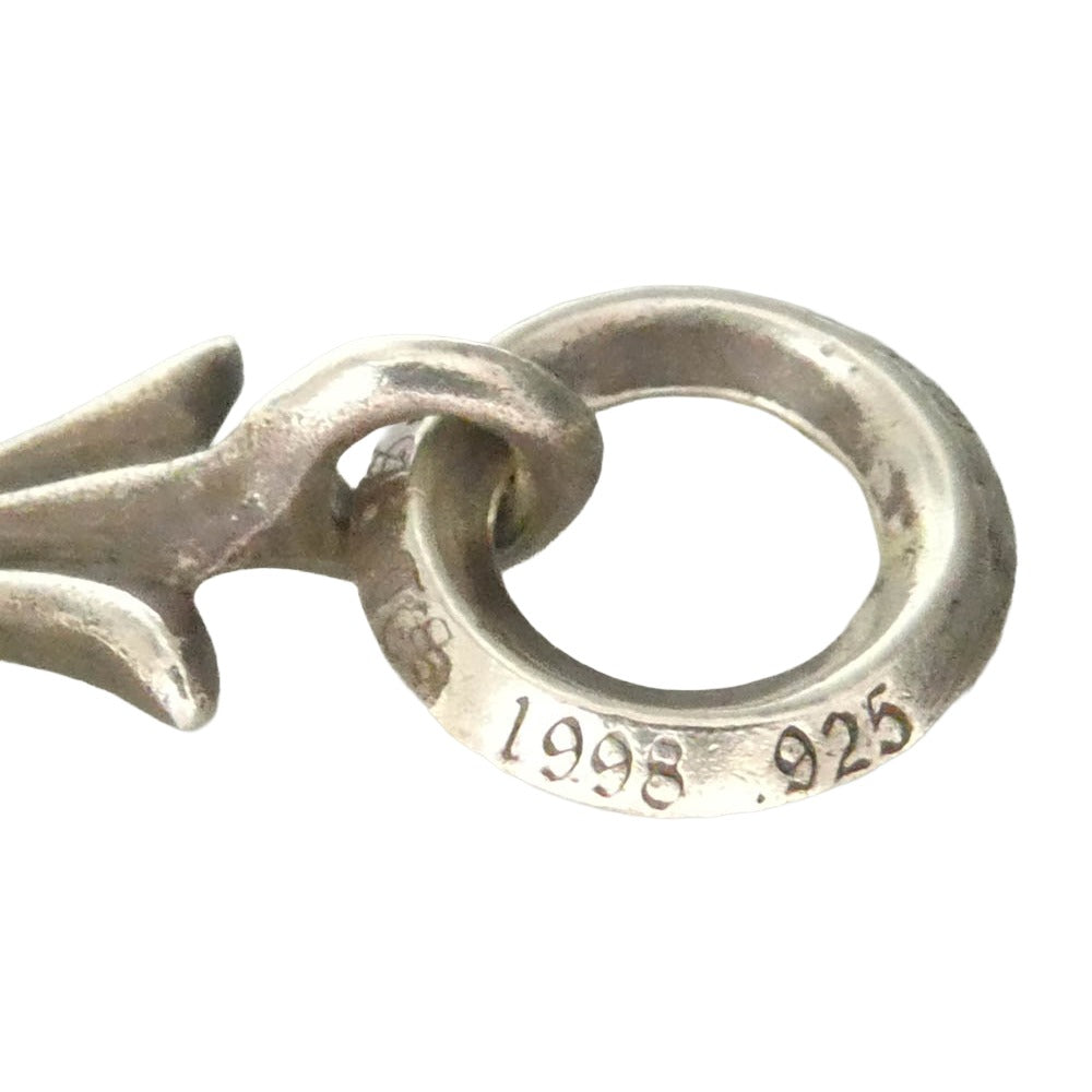 CHROME HEARTS クロムハーツ（原本無） TINY CH CROSS タイニーCHクロス チャーム ペンダントトップ シルバー系【中古】