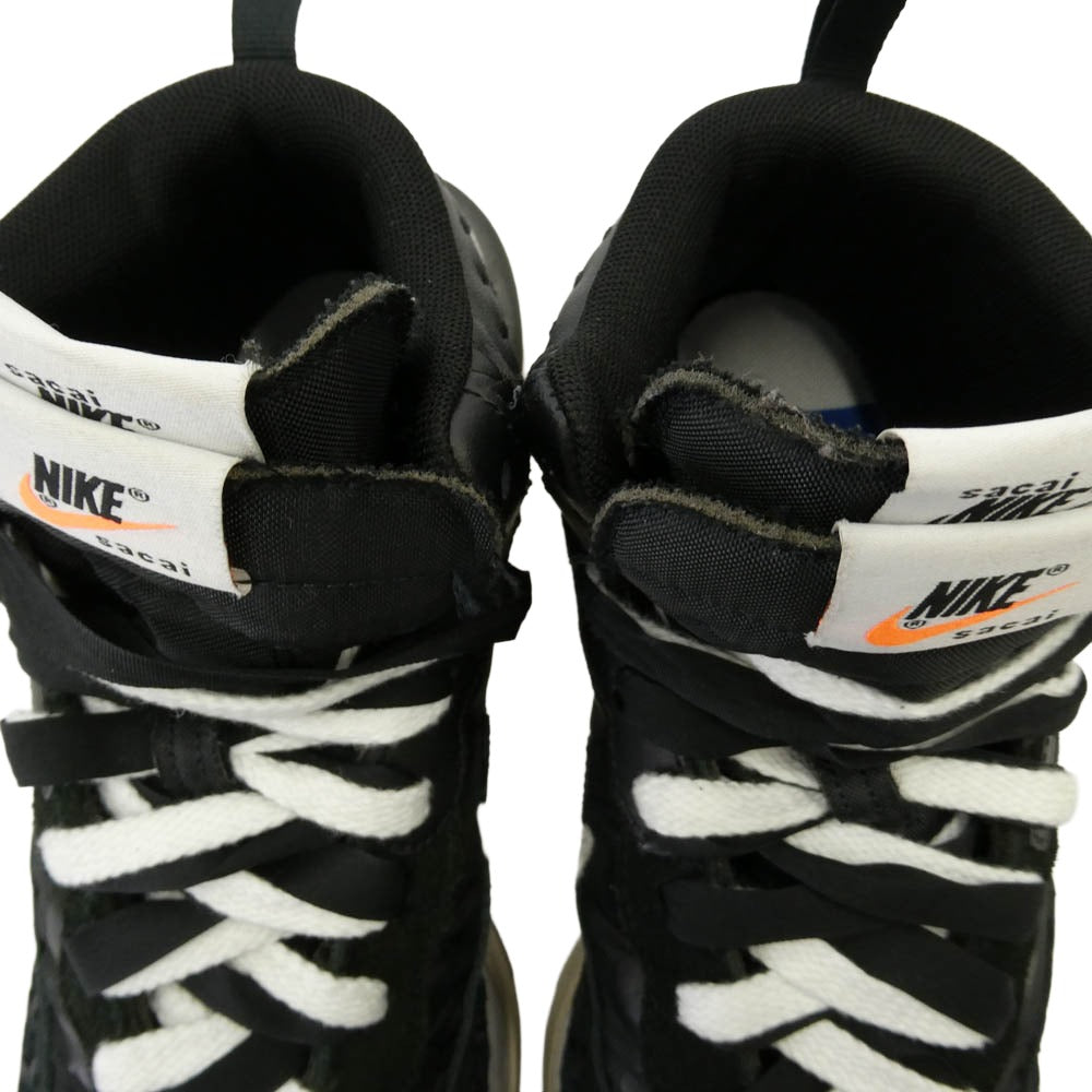 NIKE ナイキ Sacai サカイ JEAN-PAUL GAULTIER ジャンポールゴルチエ 22AW DH9186-001 × sacai × Jean Paul Gaultier Vapor Waffle サカイ ジャンポール ゴルチエ ヴェイパー ワッフル スニーカー ブラック系 ホワイト系 24.5cm【中古】