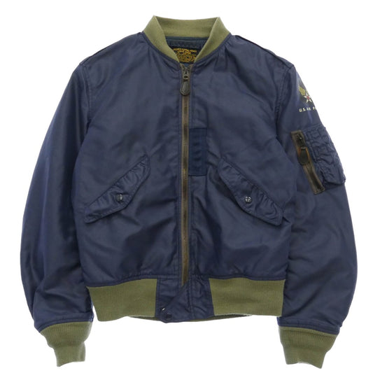 The REAL McCOY'S ザリアルマッコイズ TYPE L-2A フライト ジャケット ミリタリージャケット ブルー系 38【中古】