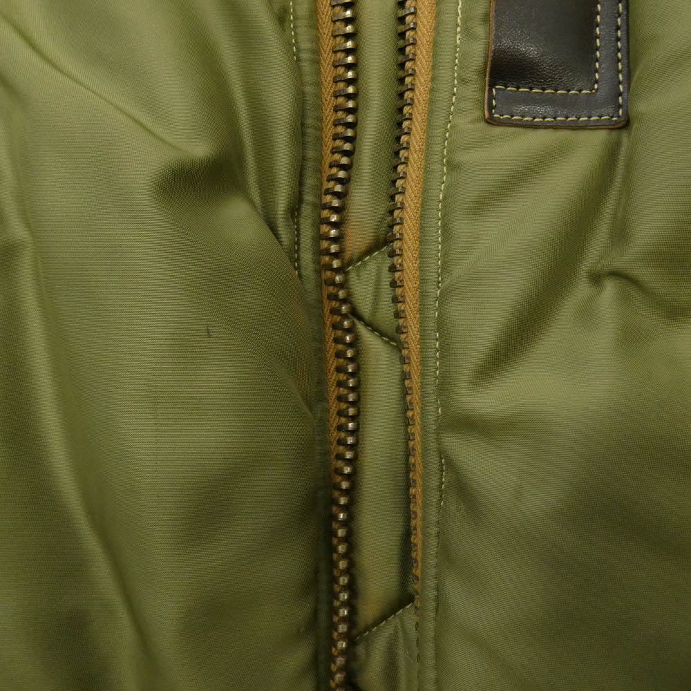 The REAL McCOY'S ザリアルマッコイズ B-15C MONARCH MFG.CO モナーク 実名復刻 ミリタリー フライト ジャケット カーキ系 36【中古】
