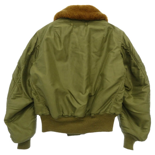 The REAL McCOY'S ザリアルマッコイズ B-15C MONARCH MFG.CO モナーク 実名復刻 ミリタリー フライト ジャケット カーキ系 36【中古】