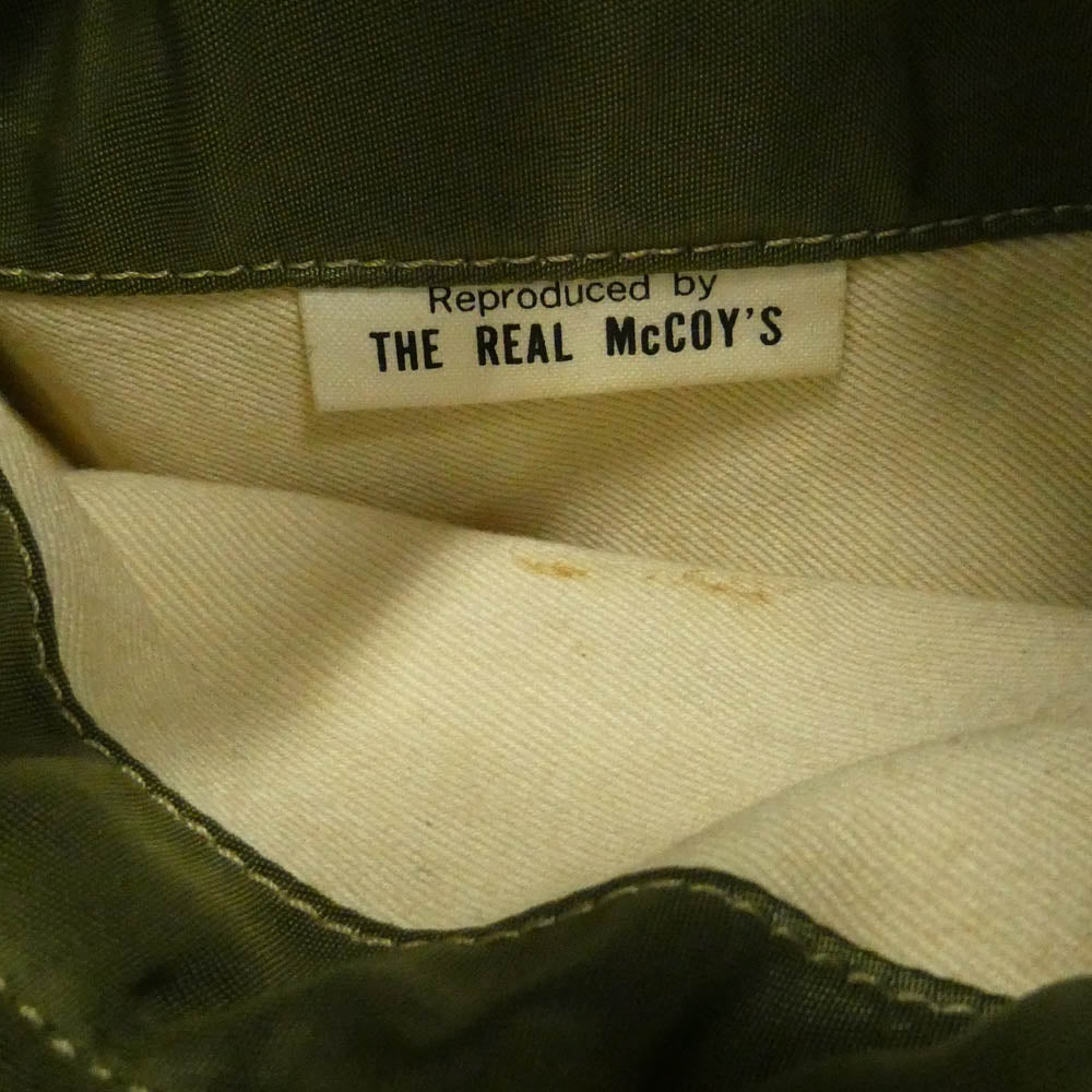 The REAL McCOY'S ザリアルマッコイズ B-15C MONARCH MFG.CO モナーク 実名復刻 ミリタリー フライト ジャケット カーキ系 36【中古】