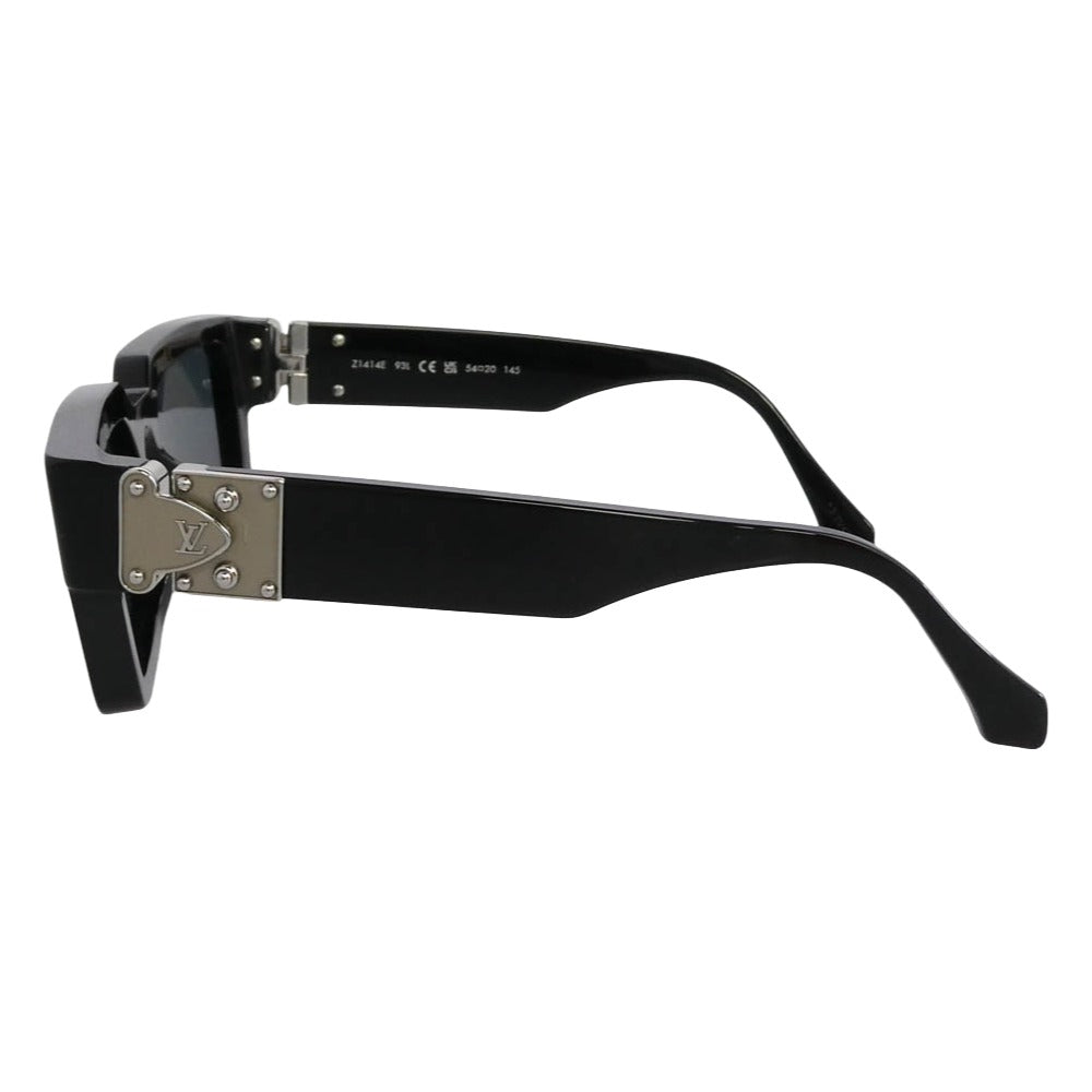 LOUIS VUITTON ルイ・ヴィトン 21SS Z1414E LV match side logo square sunglasses イタリア製 LVマッチ サイド ロゴ スクエア サングラス アイウェア ブラック系 54□20　145【中古】
