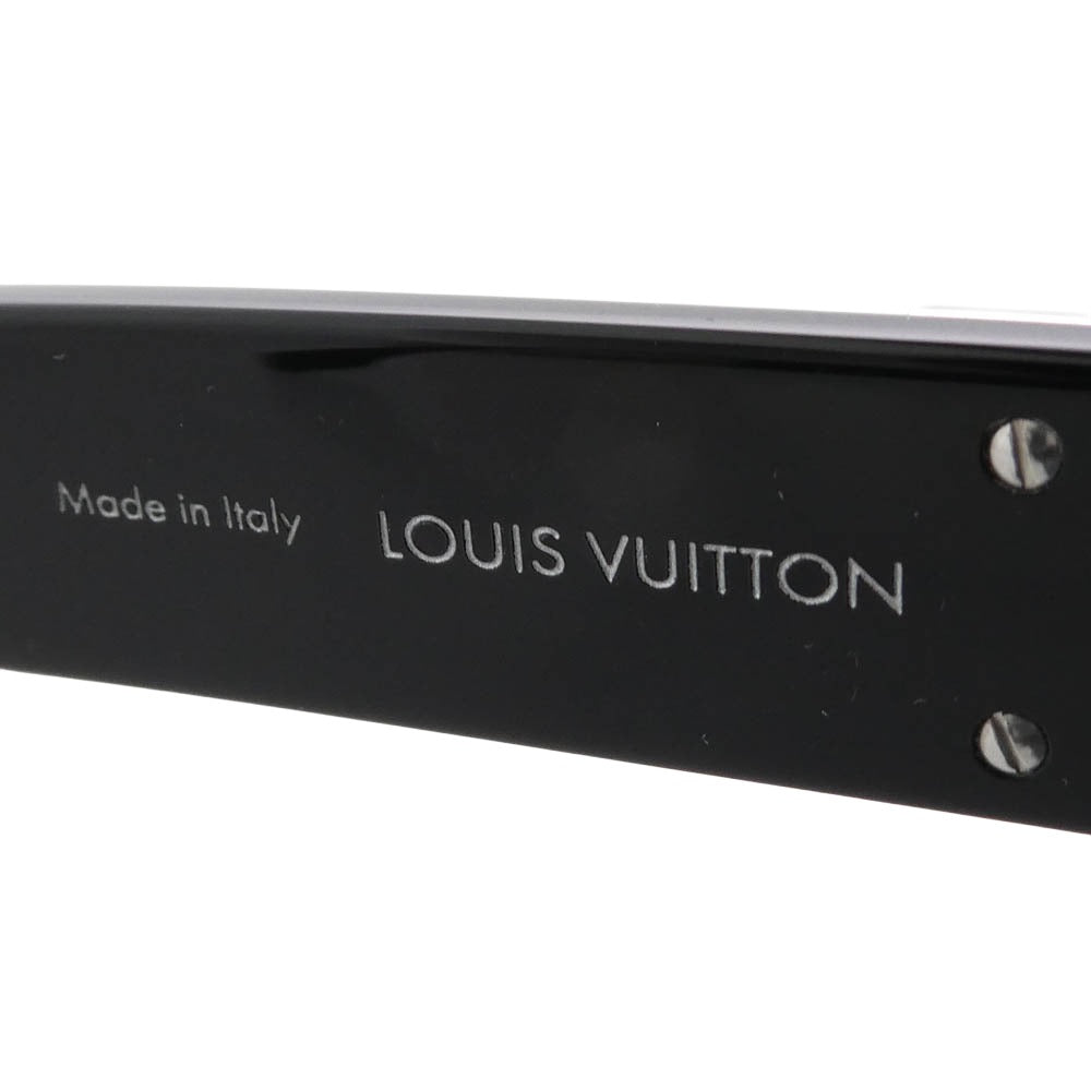 LOUIS VUITTON ルイ・ヴィトン 21SS Z1414E LV match side logo square sunglasses イタリア製 LVマッチ サイド ロゴ スクエア サングラス アイウェア ブラック系 54□20　145【中古】