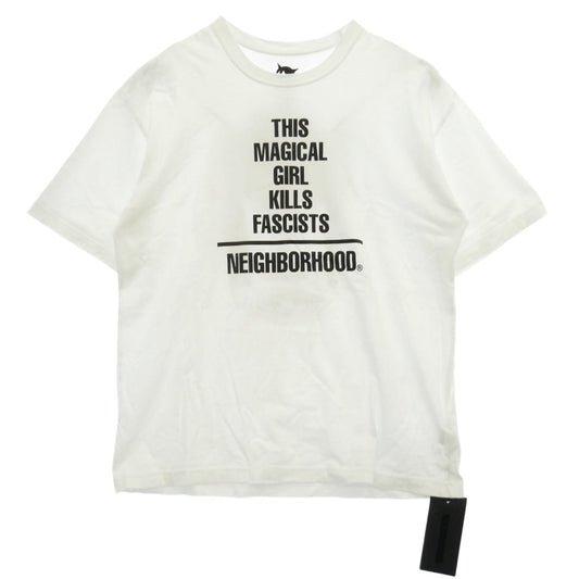 NEIGHBORHOOD ネイバーフッド 23SS × JUN INAGAWA ジュンイナガワ 半袖 Tシャツ カットソー ホワイト系 L【中古】