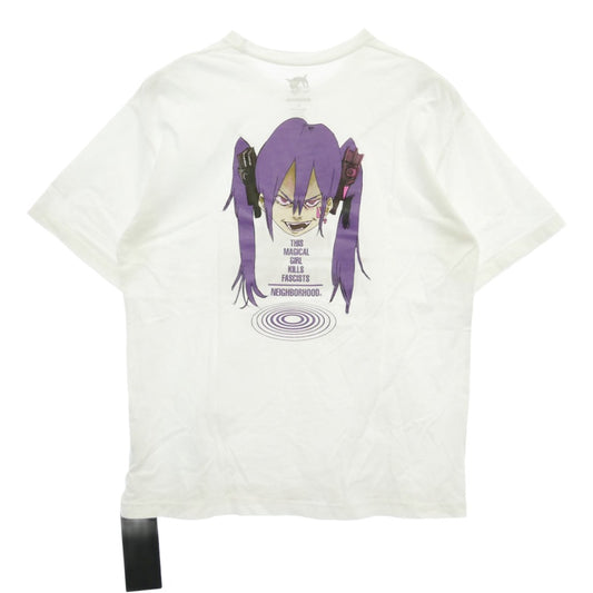 NEIGHBORHOOD ネイバーフッド 23SS × JUN INAGAWA ジュンイナガワ 半袖 Tシャツ カットソー ホワイト系 L【中古】