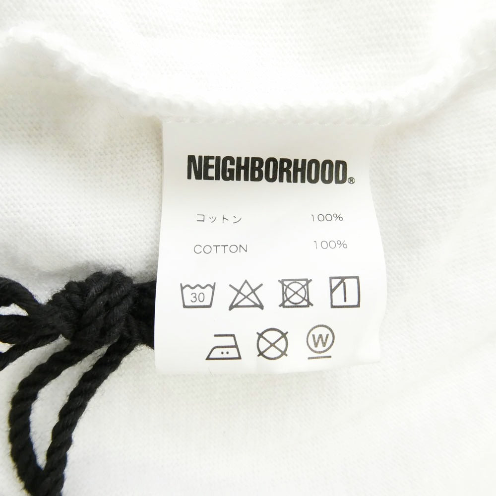 NEIGHBORHOOD ネイバーフッド 23SS × JUN INAGAWA ジュンイナガワ 半袖 Tシャツ カットソー ホワイト系 L【中古】