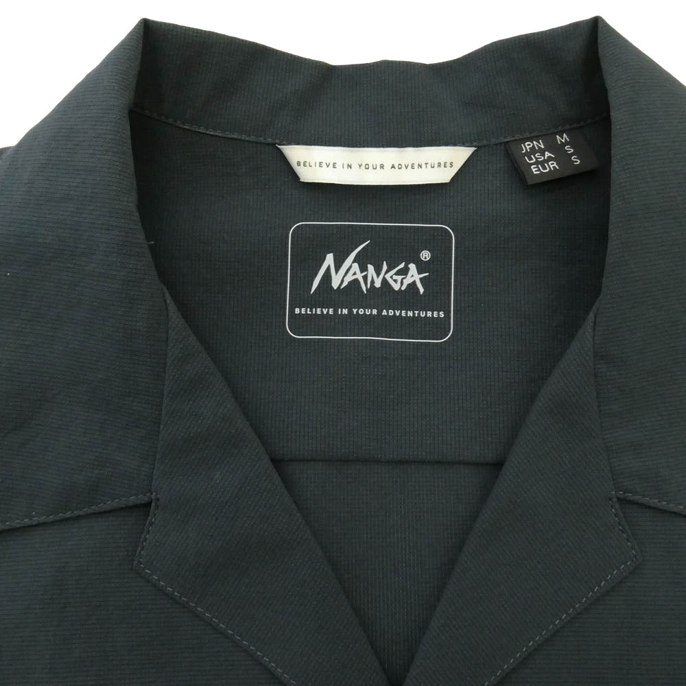 NANGA ナンガ NW2411-1H201-A DOT AIR UTILITY PK SHORT SLEEVE SHIRT ドットエア ユーティリティーポケット ショートスリーブ 半袖 シャツ ダークグレー系 M【中古】