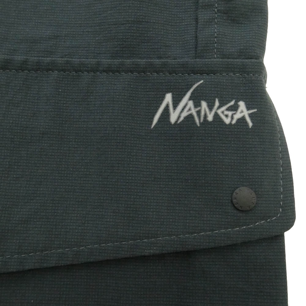 NANGA ナンガ NW2411-1H201-A DOT AIR UTILITY PK SHORT SLEEVE SHIRT ドットエア ユーティリティーポケット ショートスリーブ 半袖 シャツ ダークグレー系 M【中古】
