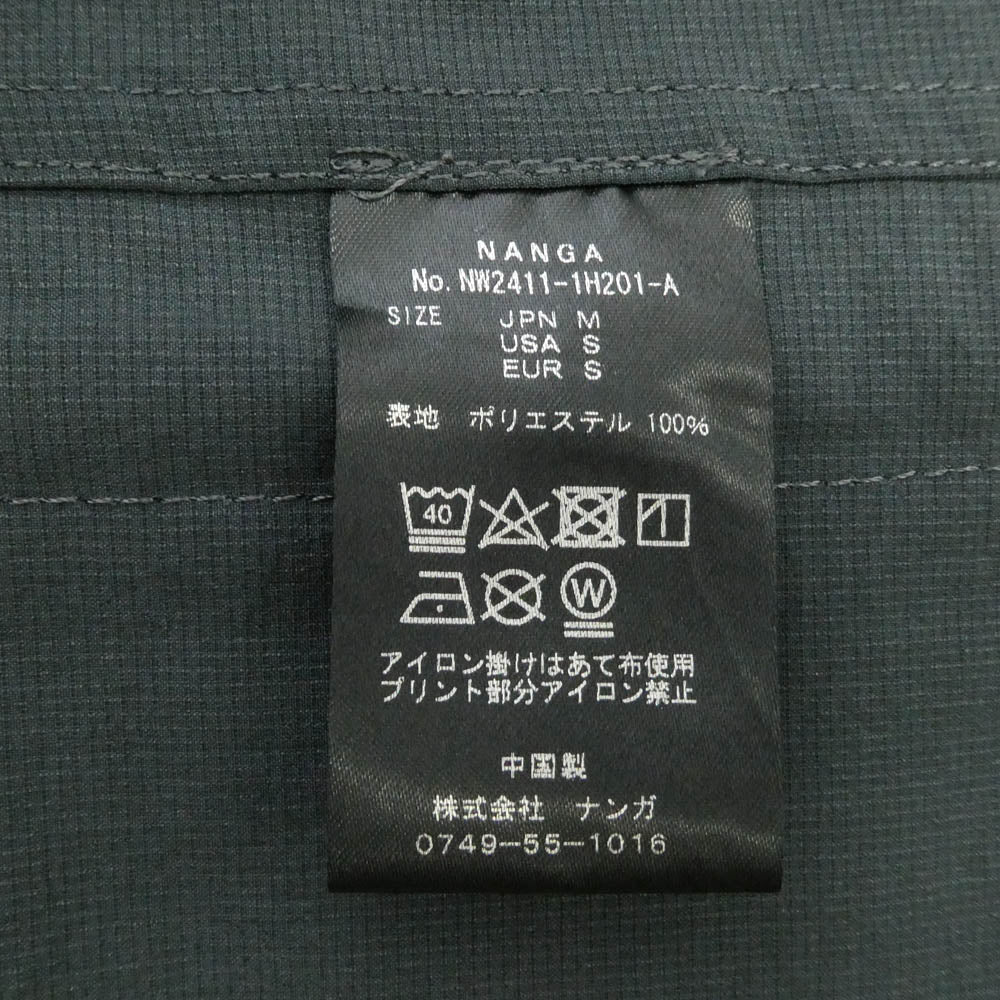 NANGA ナンガ NW2411-1H201-A DOT AIR UTILITY PK SHORT SLEEVE SHIRT ドットエア ユーティリティーポケット ショートスリーブ 半袖 シャツ ダークグレー系 M【中古】