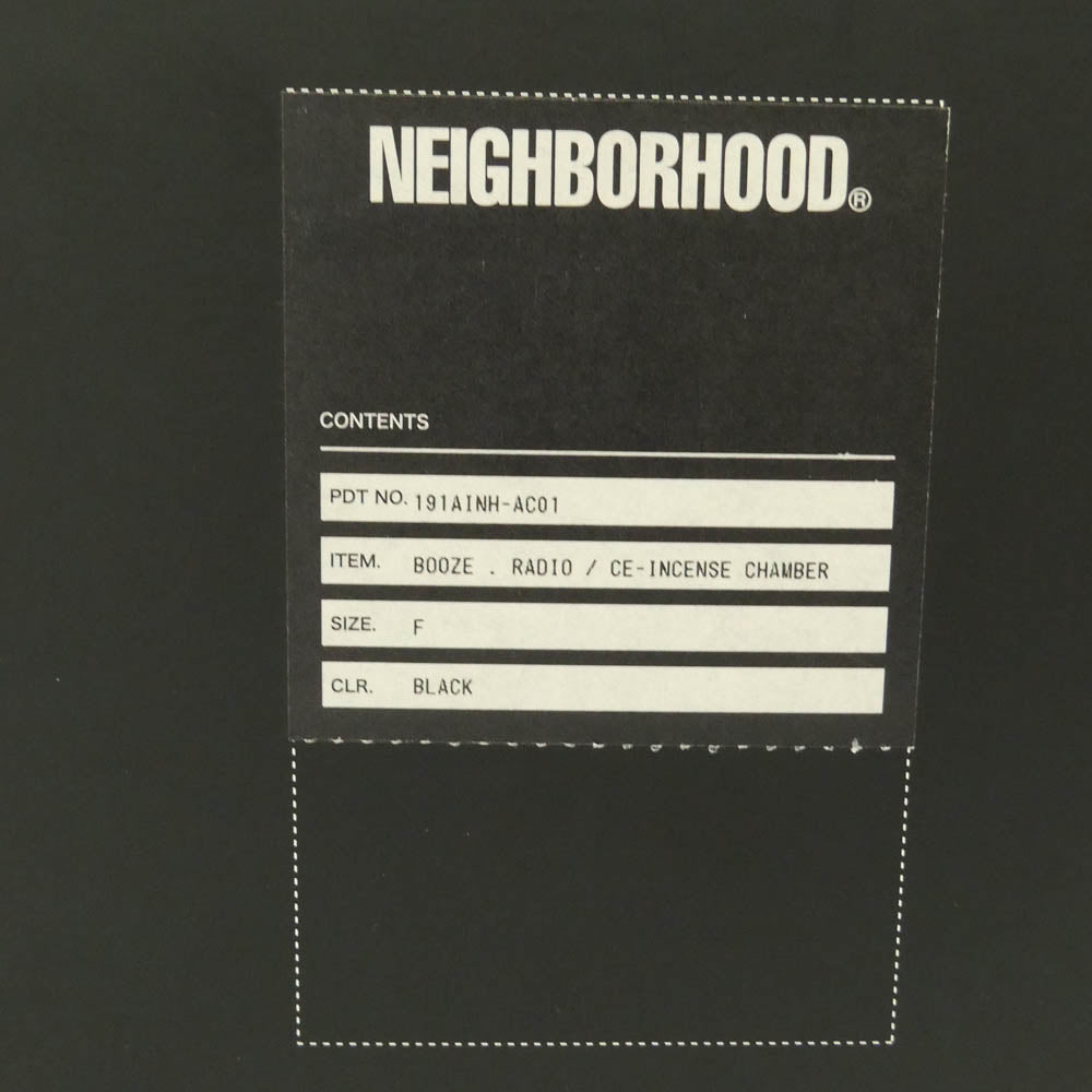 NEIGHBORHOOD ネイバーフッド 19ss 191AINH-AC01 BOOZE.RADIO CE-INCENSE CHAMBER ヘッドホン ラジオ スカル インセンスチャンバー お香立て ブラック系【中古】