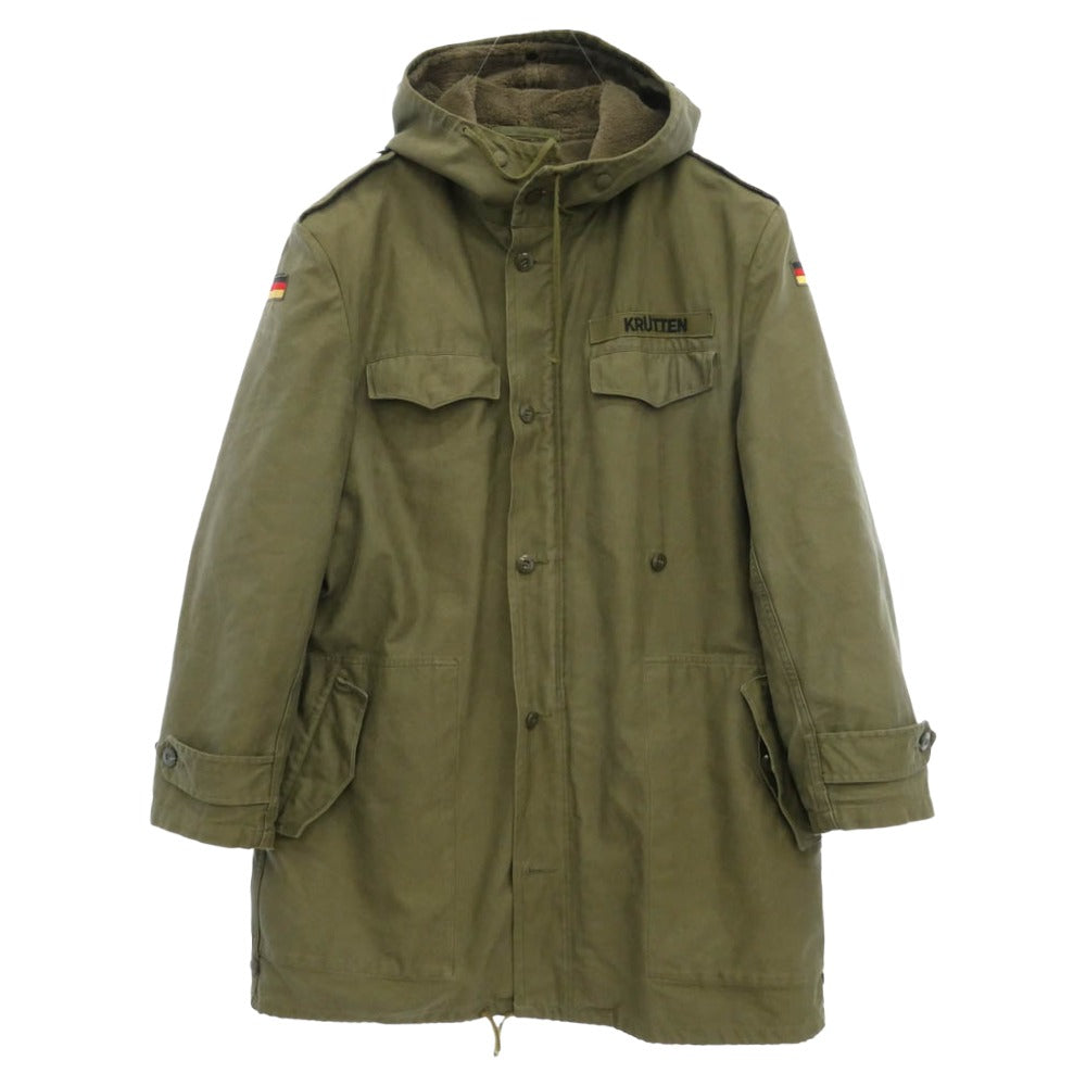 ヴィンテージ 80s ドイツ軍 ボア ライナー付き フィールド パーカー モッズコート モスグリーン系 不明【中古】